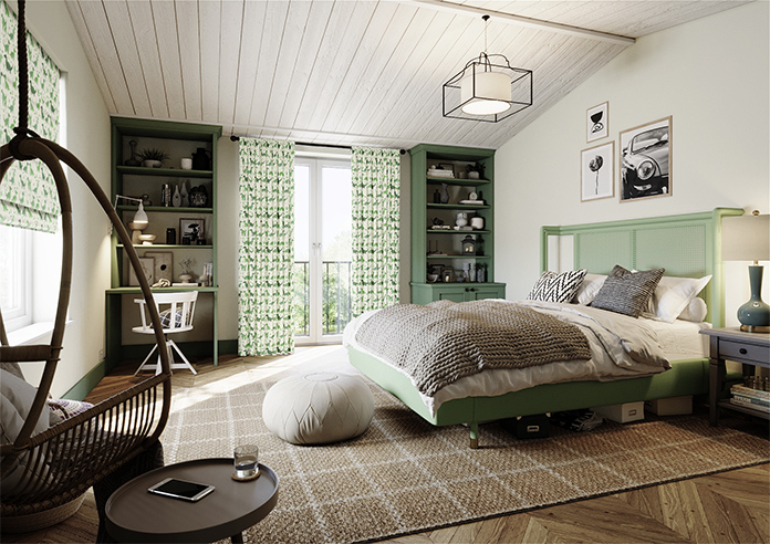 Dino Land, Lush Green - Made to Measure Curtains - Image 7